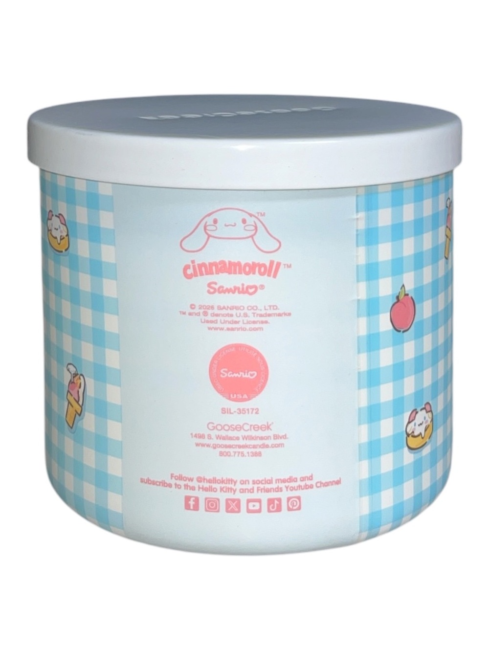 Cinnamoroll Hello Kitty 14.5 oz 3-wick Candle - Picture 2 of 4